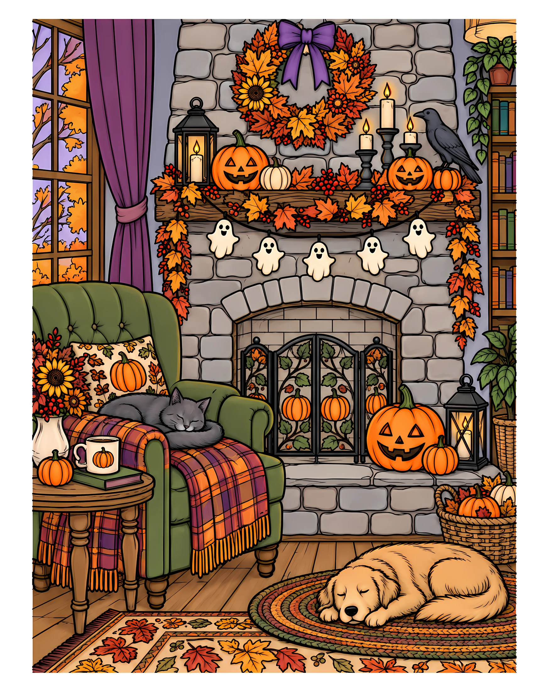 Decorated fireplace color reference for Level 2 · Advanced