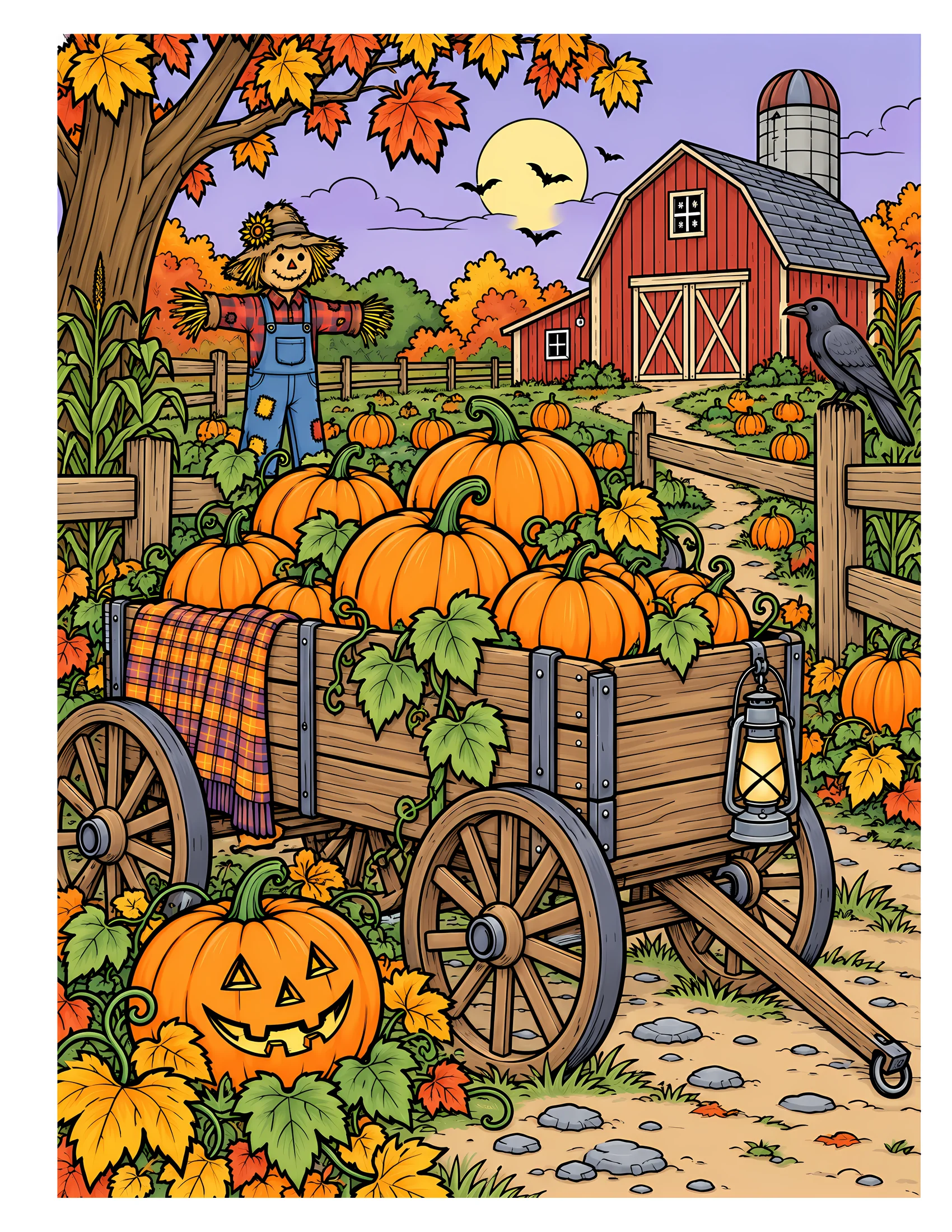 Pumpkin wagon color reference for Level 2 · Advanced