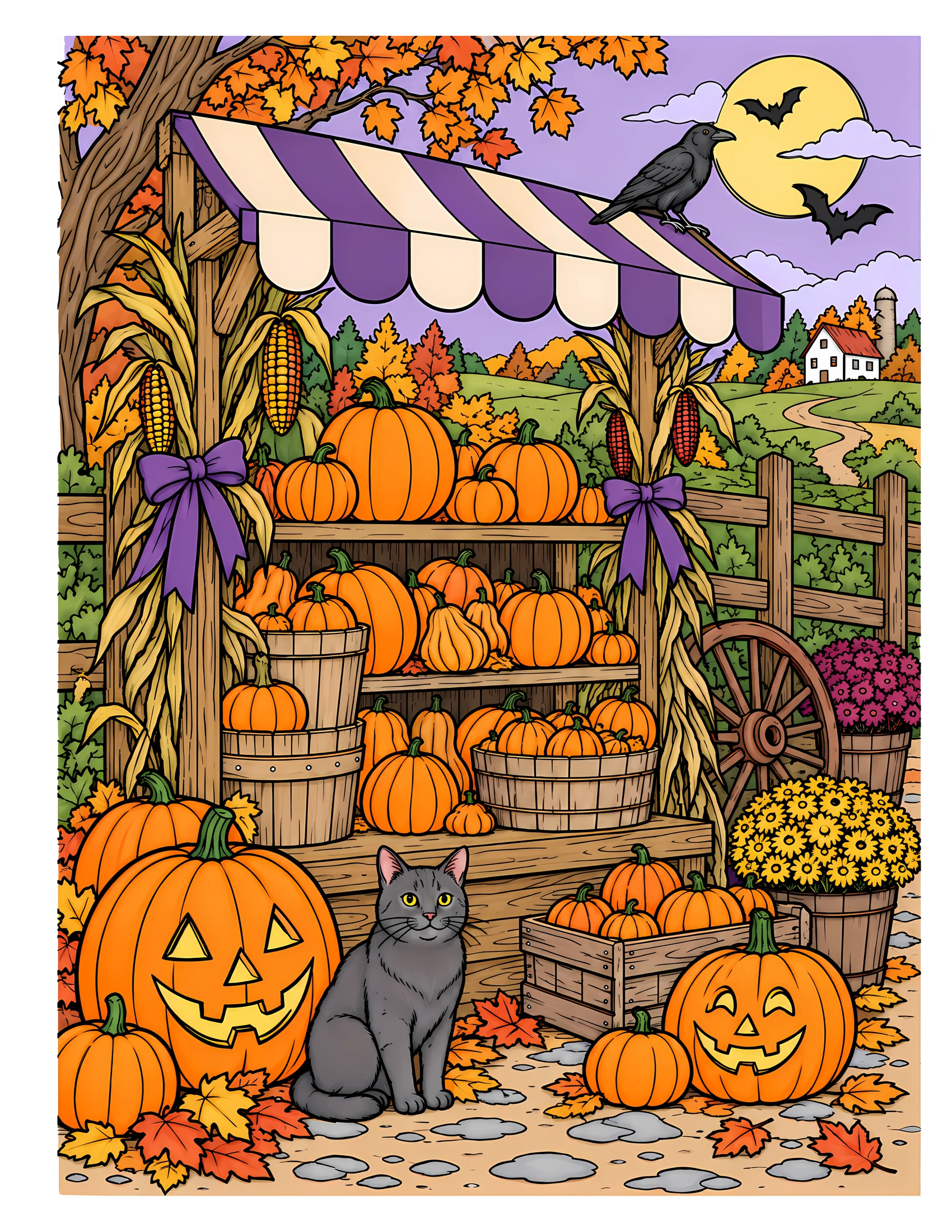 Pumpkin stand color reference for Level 2 · Advanced