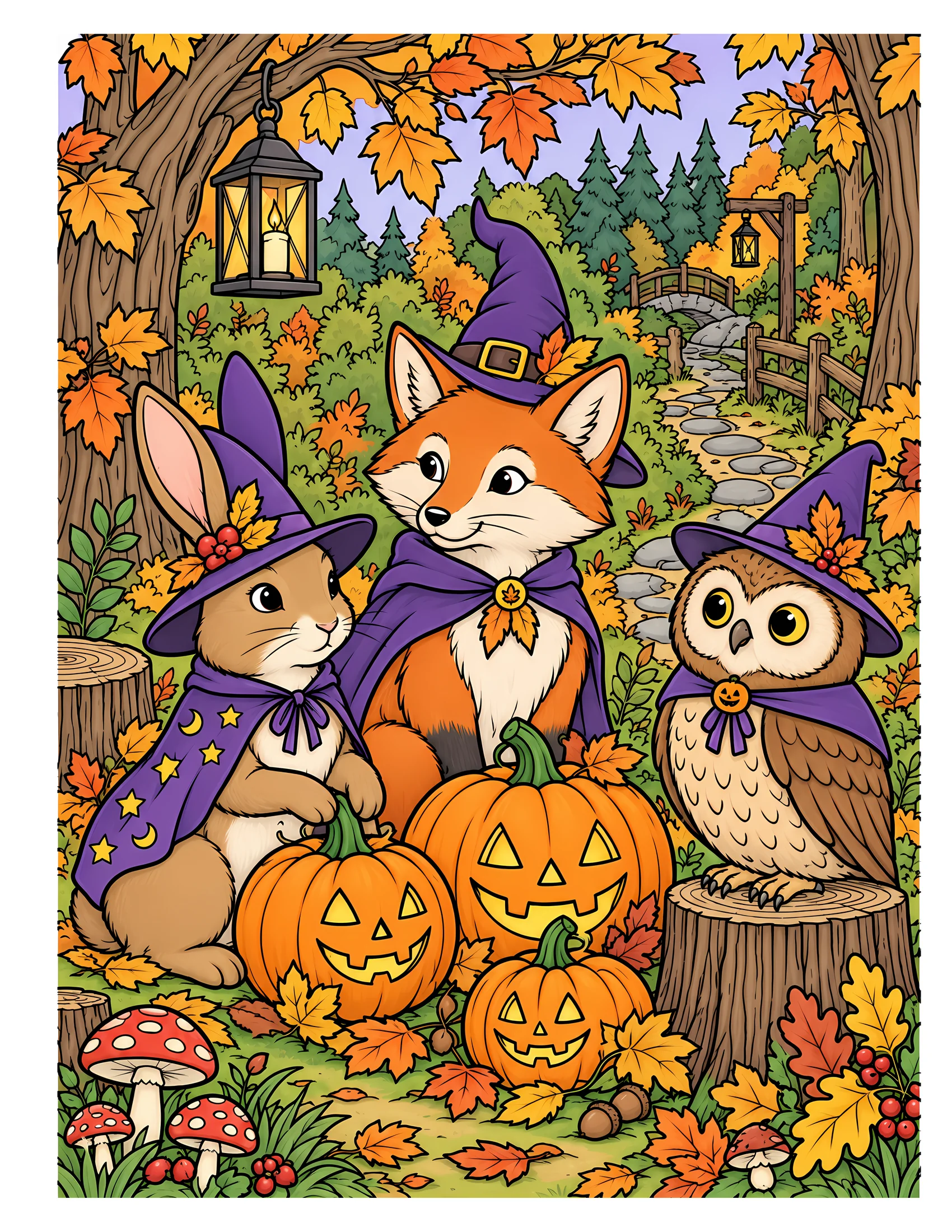 Woodland costume gathering color reference for Level 2 · Advanced