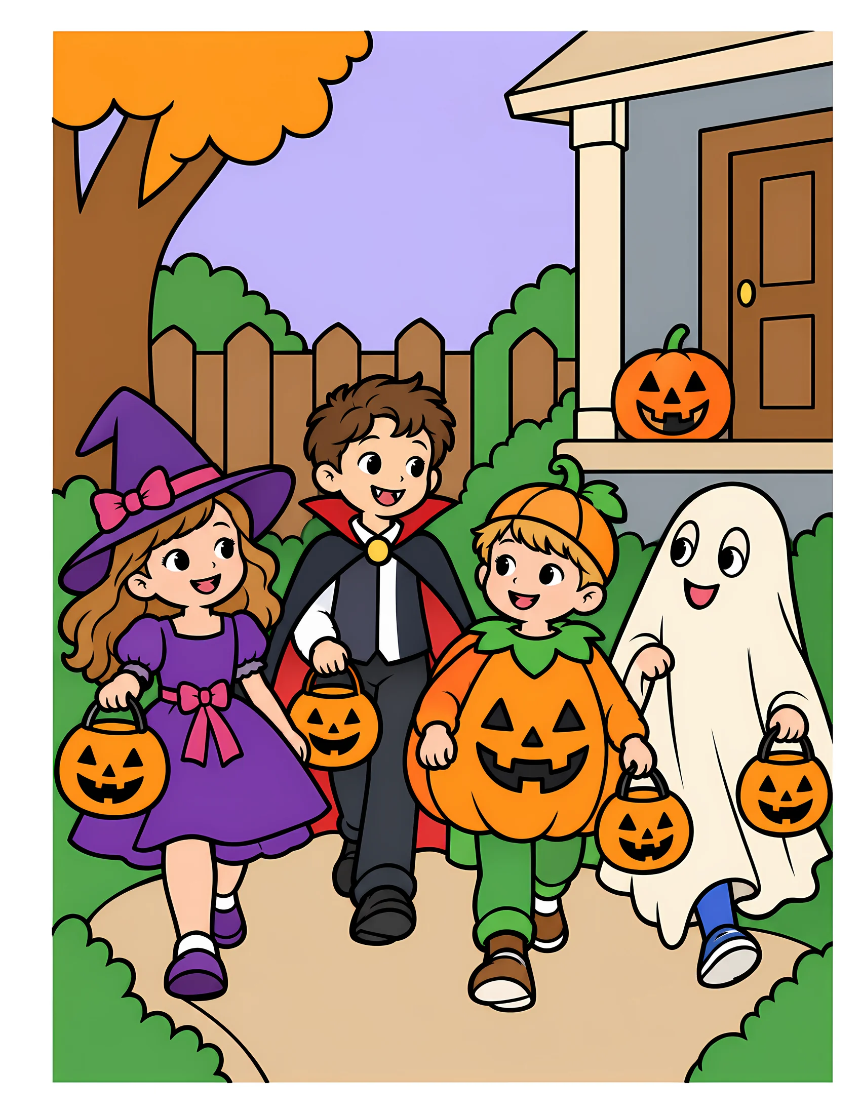 Costume parade color reference for Level 1 · Easy